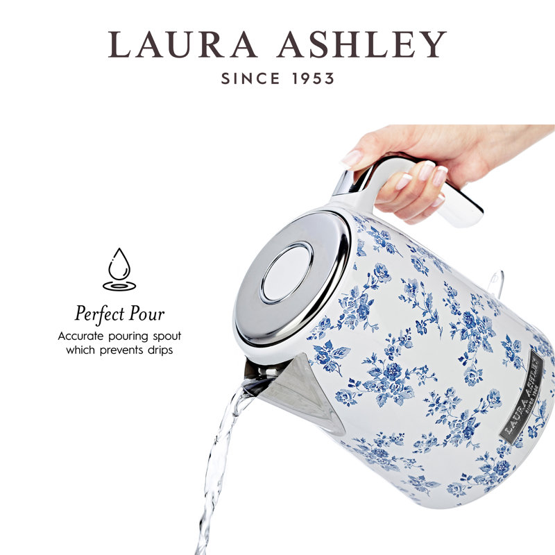 Laura Ashley VQ Laura Ashley 1.7 Liter Jug Kettle, China Rose